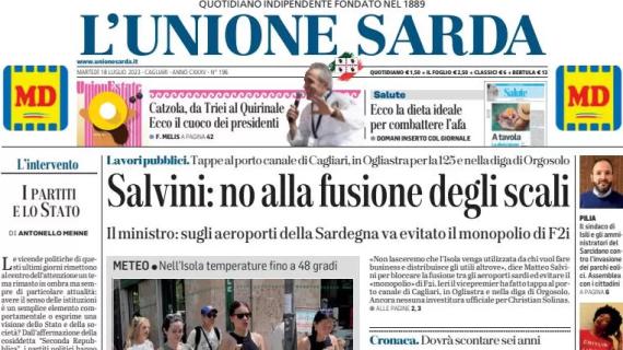 L'Unione Sarda apre sulla porta del Cagliari: "Radunovic titolare, Scuffet più di un dodicesimo"