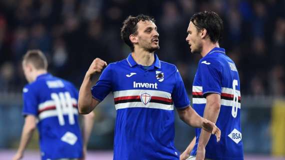Spettacolare punizione di Gabbiadini: palo, gol e 2-0 della Sampdoria sulla SPAL