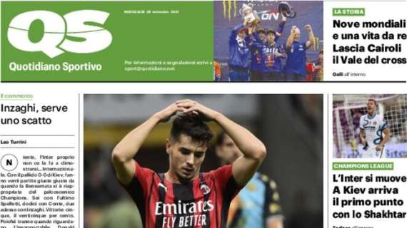QS in apertura sul ko del Milan in Champions: "Una rabbia del Diavolo"