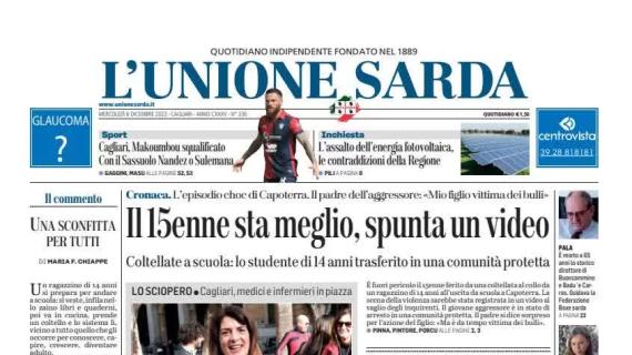 L'Unione Sarda sui rossoblu: "Cagliari, contro il Sassuolo spazio a Nandez o Sulemana"