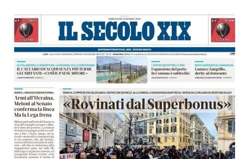 Samp e Genoa, Il Secolo XIX in apertura: "Lanna e Zangrillo, prima uscita al ristorante"