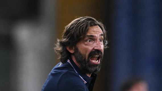 Sampdoria, Pirlo: "C'è un po' di rammarico, vincere deve essere un'ossessione"