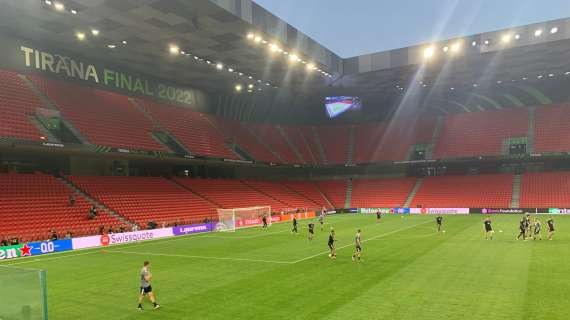 TMW - Feyenoord, rifinitura all'Arena Kombetare in vista della Roma: le foto