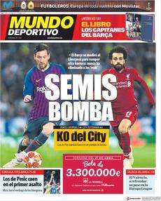 Mundo Deportivo su Barcellona-Liverpool: "Semifinale bomba"