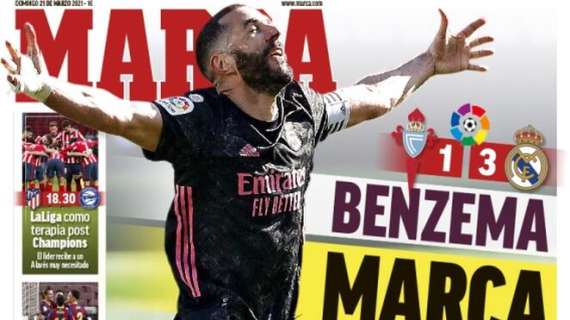 Le aperture in Spagna - Insaziabile Benzema, il Real Madrid vola. Barça alla prova del nove
