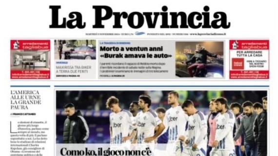 La Provincia di Como: "Como ko, il gioco non c'è: un solo punto sopra la zona B"