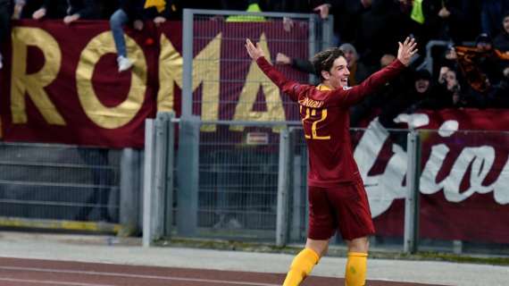 Roma, Zaniolo il più giovane italiano a segnare doppietta in Champions