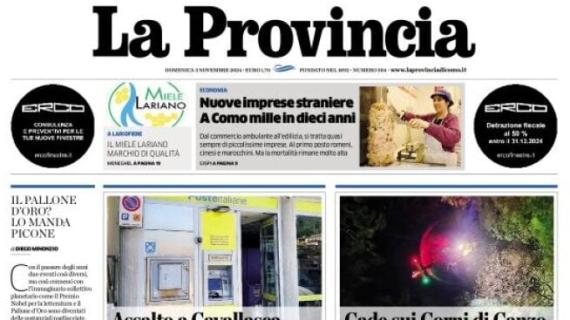 La Provincia di Como titola: "A Empoli un nuovo Como, da Fabregas solo un audio"