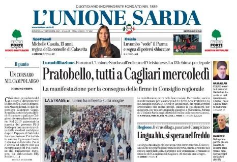 L'Unione Sarda sul posticipo del lunedì: "Luvumbo vede il Parma e sogna di sbloccarsi"