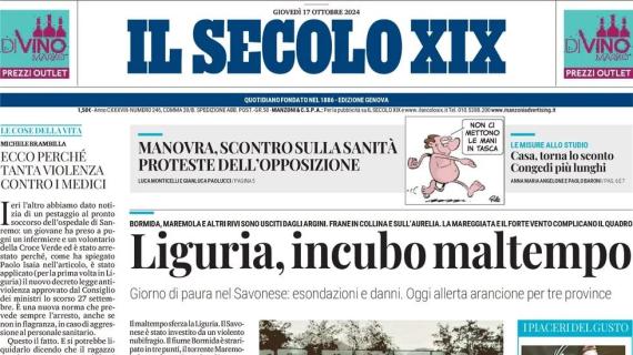 L'apertura de Il Secolo XIX: "Altre due offerte per il Ferraris. Adesso è sfida"