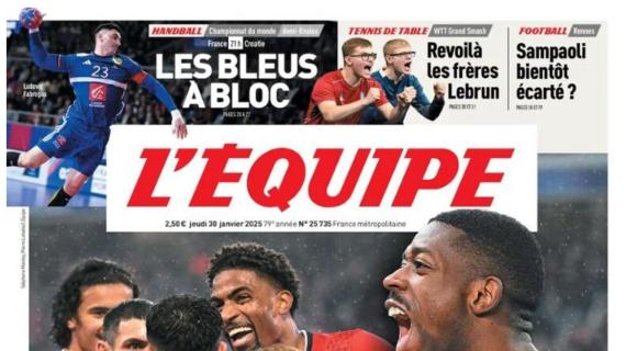 Le quattro squadre francesi tutte qualificate in Champions. L'Equipe: "Grande Slam"