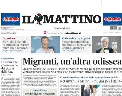 Il Mattino in apertura: "L'Inter fa il gioco del Napoli", Inzaghi bloccato a -15