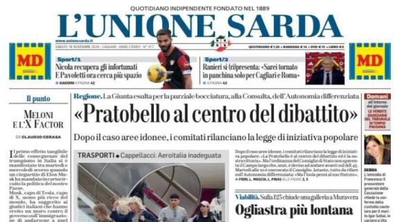 L'Unione Sarda: "Nicola recupera gli infortunati. E Pavoletti ora cerca più spazio"