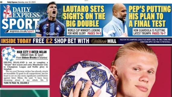 Le aperture dei quotidiani inglesi - Haaland lancia la sfida all'Inter: "Questo è il mio sogno"