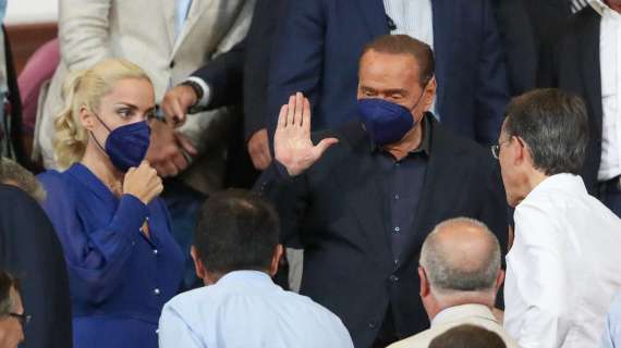 Silvio Berlusconi allo stadio per il debutto del Monza in A