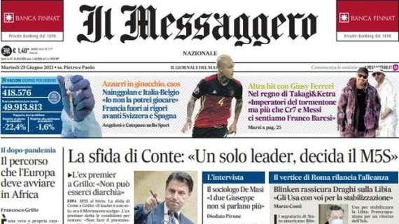 Il Messaggero: "Nainggolan e Italia-Belgio: «Io non la potrei giocare»"