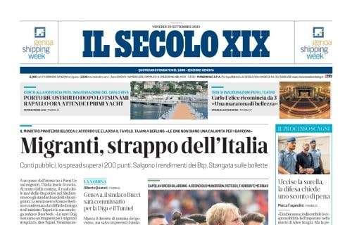 Il Secolo XIX: "Genoa, una notte da campioni. Battuta 4-1 la Roma di Lukaku"
