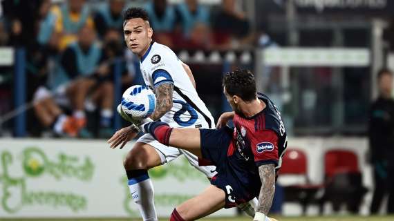 L'Inter trova anche il 2-0 a inizio ripresa sul Cagliari: Lautaro segna su gran lancio di Barella