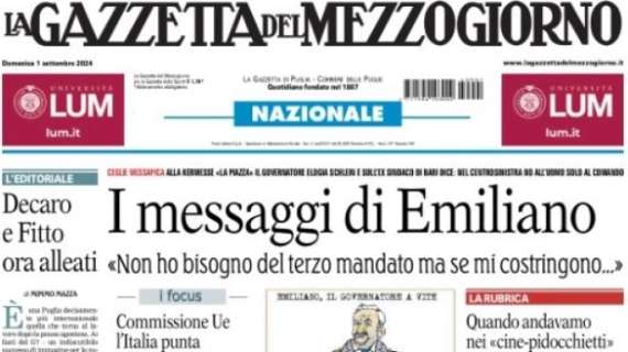 La Gazzetta del Mezzogiorno titola: "Krstovic rialza il Lecce"