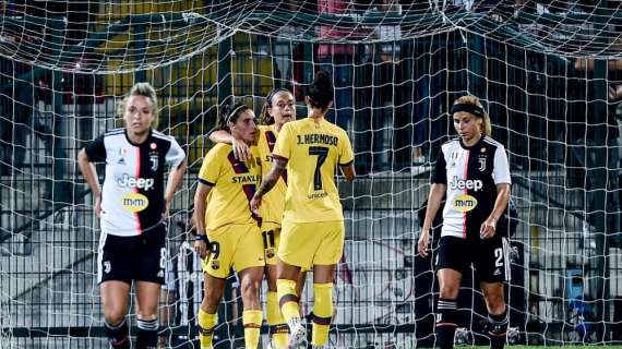 Juventus Women, KO con il Barcellona: finisce 2-0 al Moccagatta