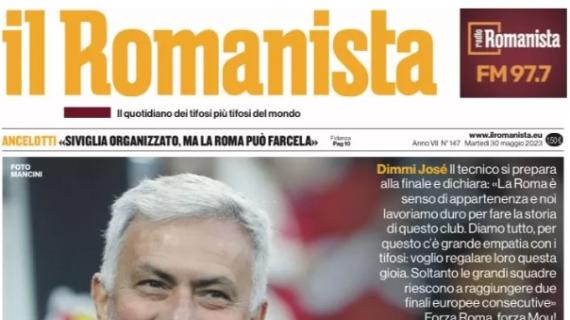 Il Romanista in prima pagina su Mourinho e le coppe europee: "The specialist"