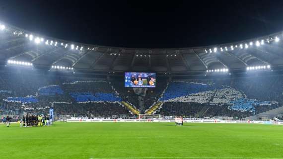 Lazio, la coreografia è un omaggio al gemellaggio con i tifosi dell'Inter