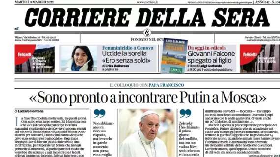 Le principali aperture dei quotidiani italiani e stranieri di martedì 3 maggio 2022