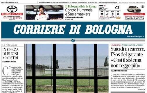 La Roma arriva al Dall'Ara, il Corriere di Bologna: "Contro Hummels e Saelemaekers" 