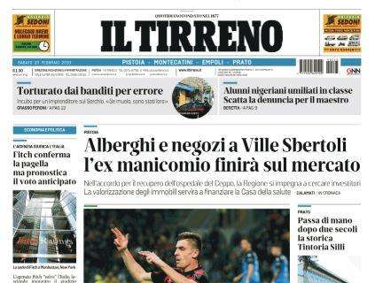 Empoli, Il Tirreno: "Non basta il primo tempo, tris del Milan"