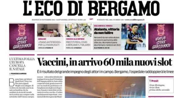 La carica de L’Eco di Bergamo per la gara col Venezia: “Atalanta, vittoria da non fallire”