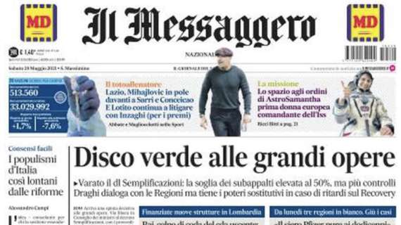 Il Messaggero: "Lazio, Mihajlovic in pole davanti a Sarri e Conceicao"