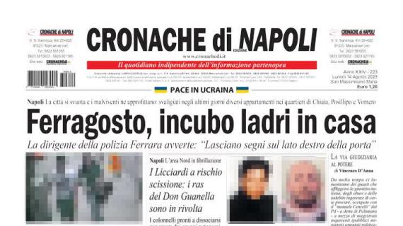 Cronache di Napoli in apertura: "Veiga saluta il Celta e fa rotta verso Napoli"