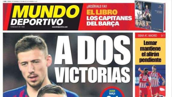 Barcellona, il Mundo Deportivo: "A due vittorie dal titolo"
