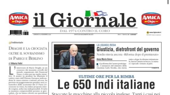 Il Giornale dopo le polemiche di Lecce-Milan: "Calcio a(var)iato)"