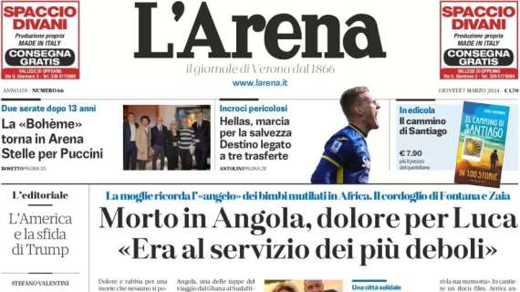 L'Arena si concentra sulla marcia salvezza del Verona: "Destino legato a tre trasferte"