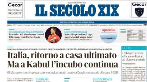Il Secolo XIX: "Ronaldo va allo United. Il Genoa prende Fares e Toure"