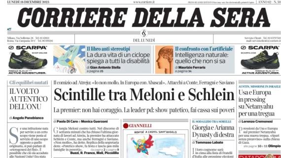 Corriere della Sera: "Vittoria a casa della Lazio: ora l'Inter di Inzaghi prova la fuga"