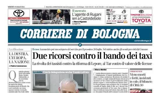 Il Corriere di Bologna apre sul mercato rossoblu: "Per la difesa spunta Rugani"