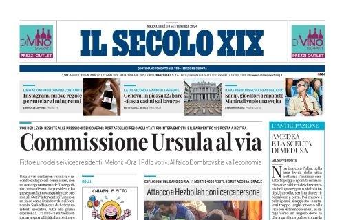 Il Secolo XIX titola: "Samp, giocatori a rapporto: Manfredi vuole una svolta"