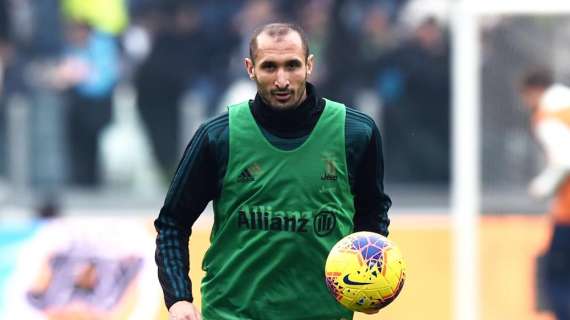Juventus, stasera partitella allo Stadium senza Chiellini: per lui allenamento differenziato