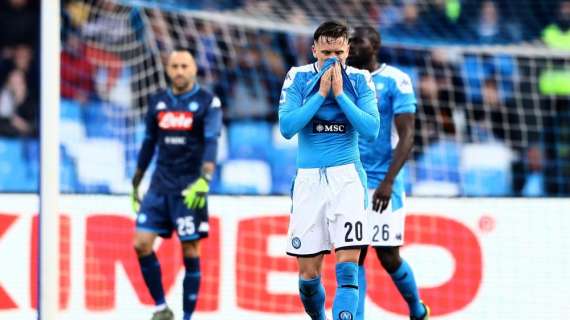 Il Napoli alza bandiera bianca. Il club commenta: "Discorso Champions virtualmente chiuso"