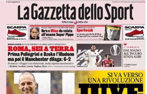 L'apertura de La Gazzetta dello Sport sui bianconeri: "Juve cambia tutto"