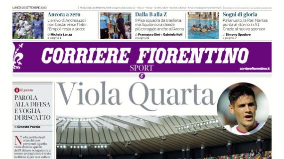 Il Corriere Fiorentino sui gigliati di Italiano: "Viola quarta grazie a an Pietro"
