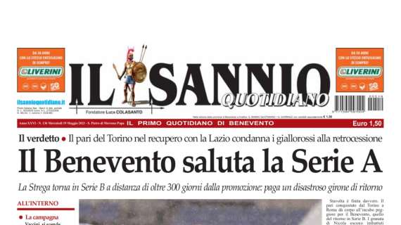 Il Benevento saluta la serie A. Il Sannio: "Il pari del Torino condanna i giallorossi"