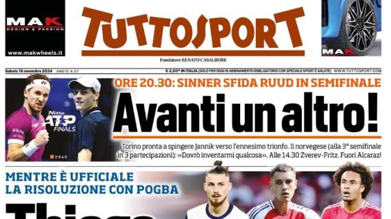 L'apertura di Tuttosport sul mercato della Juventus: "Thiago, un terno a gennaio"