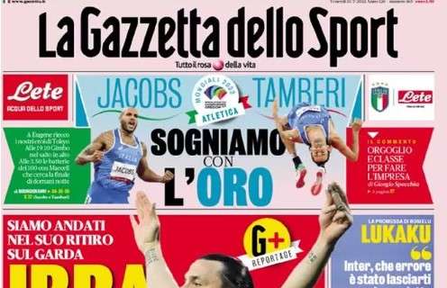 L'apertura de La Gazzetta dello Sport su Zlatan Ibrahimovic: "Firmo e rivinco"