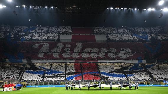 FOTO - Inter-Benfica, la coreografia della Curva Nord è una dedica a Milano 