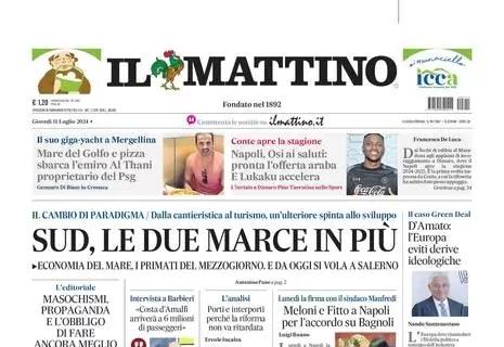 Napoli, Osimhen al capolinea. Il Mattino in apertura: "Pronta l'offerta araba. E Lukaku accelera"