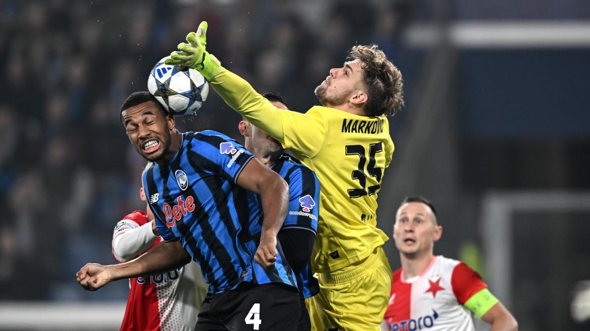 Dominio sterile per l'Atalanta: dopo 45' è 0-0 contro lo Slavia Praga, Markovic il mattatore