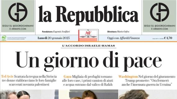 La Repubblica: "L’Inter risponde al Napoli nel duello per lo scudetto"